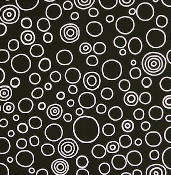 Black White Circles Geometric